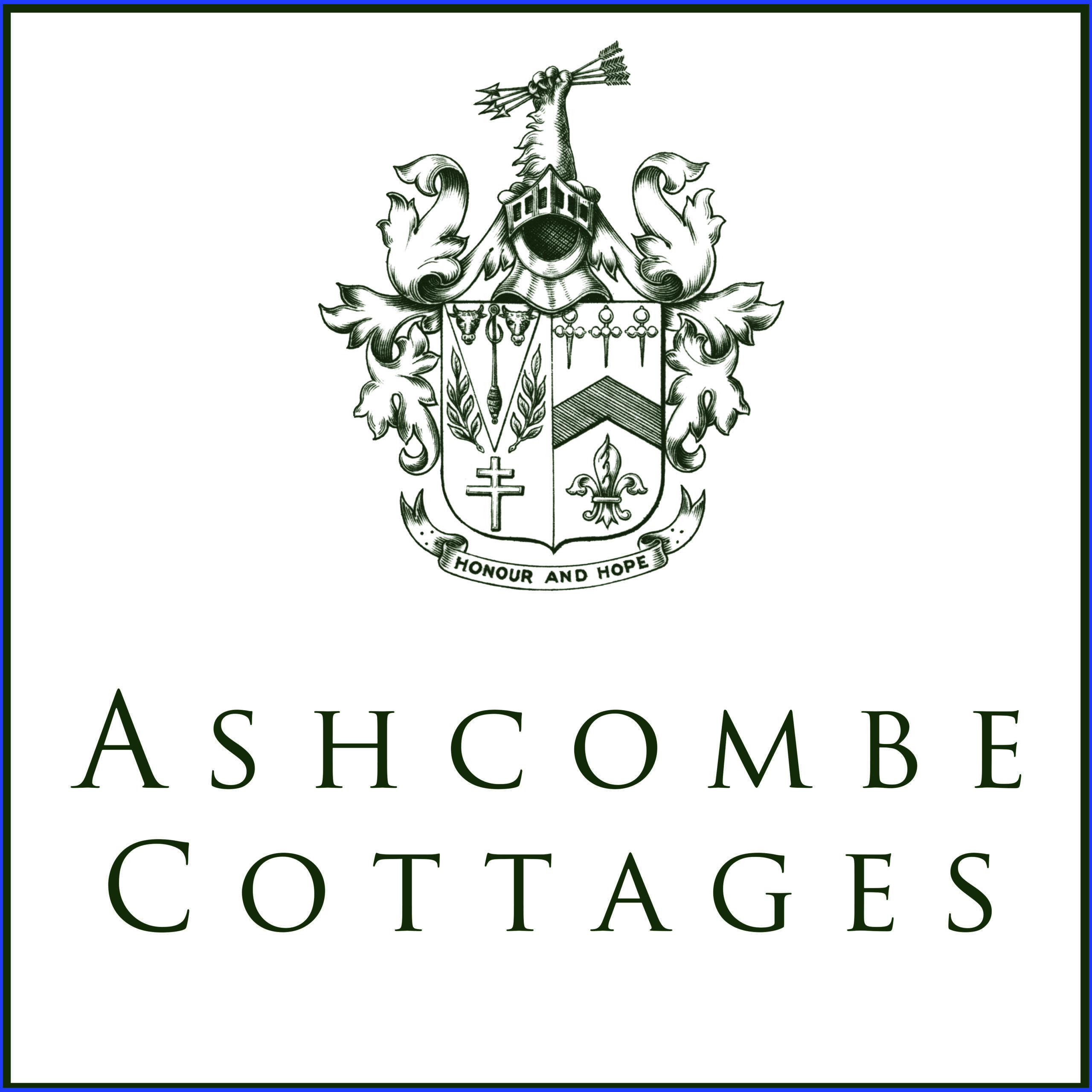 Ashcombe Cottages Logo 2026 white clear